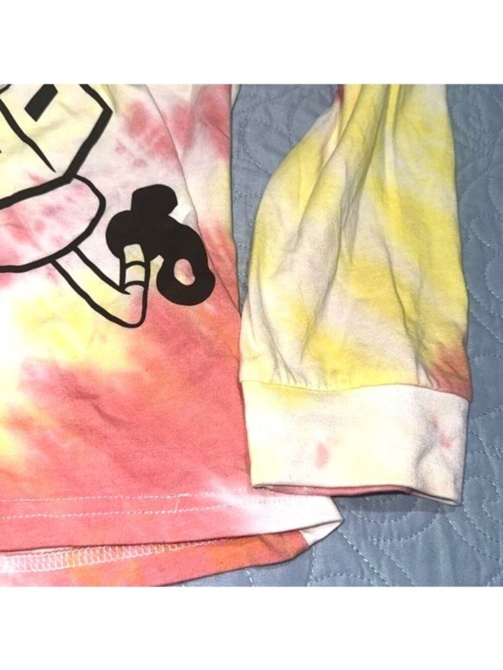 Nickelodeon SpongeBob SquarePants Tie-Dye Long Sleeve Shirt 3XL - Picture 3 of 5